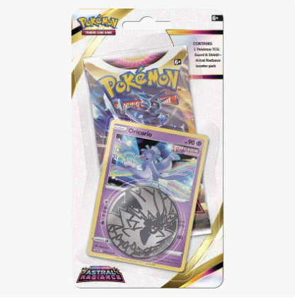 Astral Radiance Single Pack Blister [Oricorio] Top of cardboard packaging could be DMG